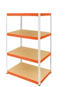 Szafy i regały magazynowe - Regał Helios magazynowy metalowy HWO_180X100X50_4_175 ilość półek 4 nośność 175 kg / Wamar-Sosenka - miniaturka - grafika 1