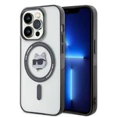 Etui i futerały do telefonów - Karl Lagerfeld Etui IML Ikonik Magsafe do iPhone 15 Pro Max 6,7 cala Przezroczysty KLHMP15XHCHNOTK - miniaturka - grafika 1