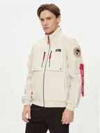 Kurtki męskie - Aeronautica Militare Kurtka bomber 241AB2152CT3260 Écru Regular Fit - miniaturka - grafika 1