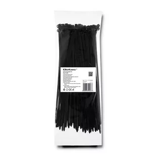 QOLTEC Opaski zaciskowe 4.8x250mm nylon UV 100szt. czarne (52206) - Pozostałe akcesoria sieciowe - miniaturka - grafika 1