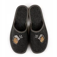 Kapcie męskie - NOWO, Kapcie męskie, śmieszny haft, prezent, rozmiar 41 - miniaturka - grafika 1