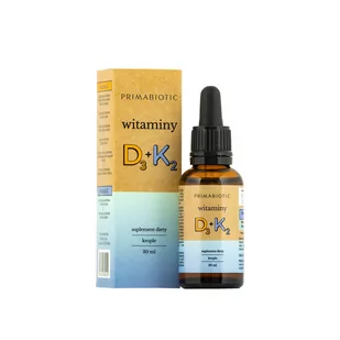 Suplement diety, Primabiotic, Witamina D3+K2 MK7, 30 ml - Witaminy i minerały - miniaturka - grafika 1