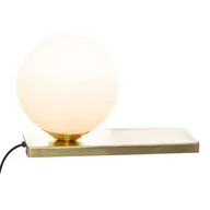 Lampy stojące - Lampa kula Dris na złotej podstawce, Ø 15 cm - miniaturka - grafika 1