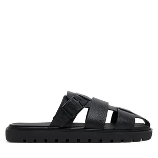 Klapki Calvin Klein Jeans Sq Molded Sandal Fisherman YM0YM01220 Czarny - Klapki i japonki męskie - miniaturka - grafika 1