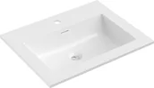 Umywalki - Mexen Otis umywalka wpuszczana w blat 61 x 46,5 cm, biała połysk - 25186000 - miniaturka - grafika 1