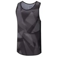 Koszulki i topy damskie - Mizuno Damski tank top z nadrukiem czarny czarny M - miniaturka - grafika 1