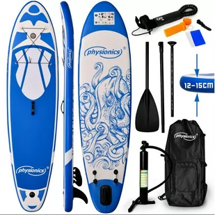 Nadmuchiwana deska wiosłowa Physionics 305 cm niebieska + ak - Windsurfing - miniaturka - grafika 1