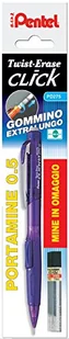 Pentel PD275 Pentel PD275 długopis automatyczny Twist Erase Click 0,5 fioletowy i wkład do napełniania 12 sztuk - Długopisy - miniaturka - grafika 1