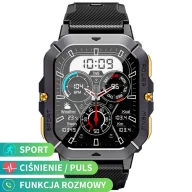 Smartwatch - Rubicon RNCF23 Czarny - miniaturka - grafika 1