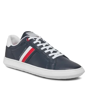 Sneakersy Tommy Hilfiger Essential Leather Cupsole FM0FM04921 Desert Sky DW5 - Półbuty męskie - miniaturka - grafika 1