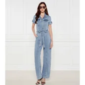 Kombinezony - GUESS Jeansowy kombinezon PARKER | Regular Fit - miniaturka - grafika 1