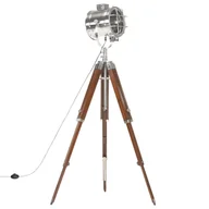 Lampy stojące - Vida Lampa podłogowa na trójnogu lite drewno mango 165 cm V-286113 - miniaturka - grafika 1