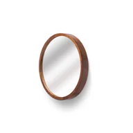 Lustra - Lustro LEJA fi375 w drewnianej ramie ORZECH WŁOSKI - miniaturka - grafika 1