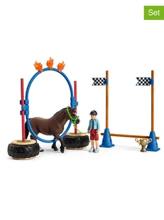 Schleich 26-częściowy zestaw "Pony agility race" - 3+ - Zabawki kreatywne - miniaturka - grafika 1