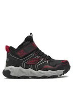 Buty dla chłopców - Skechers Sneakersy Combex 406422L/BKRD Czarny - miniaturka - grafika 1