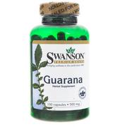 Układ nerwowy - Swanson, Usa Guarana 500 mg - suplement diety 100 kaps. - miniaturka - grafika 1