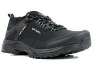 Buty trekkingowe męskie - Trekkingi męskie, buty górskie - AMERICAN CLUB Softshell WT83/22, czarne - miniaturka - grafika 1