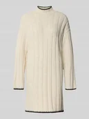 Sukienki - Sukienka z dzianiny o kroju comfort fit z detalami w kontrastowym kolorze model ‘CHICK’ - miniaturka - grafika 1