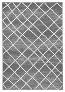 Dywany - Zala Living Stylowy welurowy dywan rhombe Szary kremowy 102551-70x140 - miniaturka - grafika 1