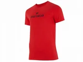 Koszulki męskie - Koszulka męska 4F czerwony - miniaturka - grafika 1