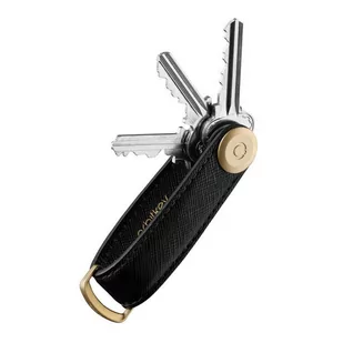 Skórzane etui na klucze Orbitkey Saffiano - liquorice - Etui na klucze - miniaturka - grafika 1