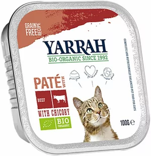 Yarrah Bio Pâté, 6 x 100 g - Biowołowina z biocykorią - Mokra karma dla kotów - miniaturka - grafika 1