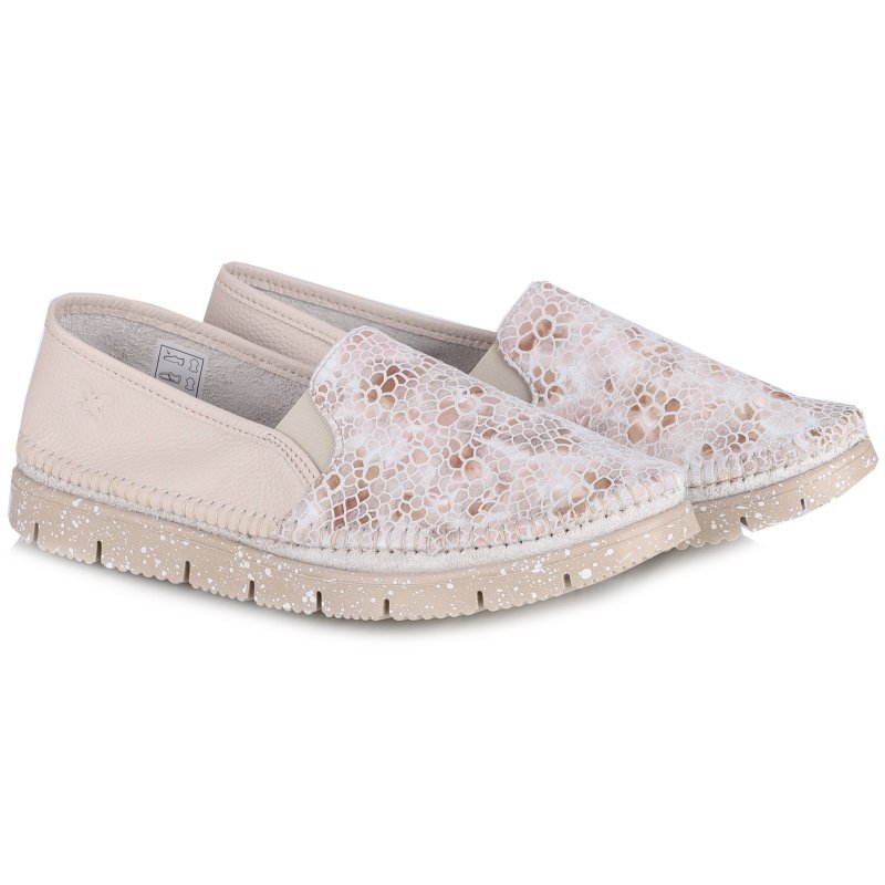 Półbuty damskie Maciejka 03512-72/00-0 BEŻ+MOZAIKA BEŻ R.40