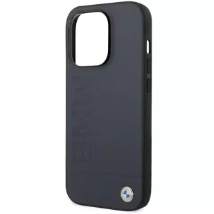 Etui na telefon BMW BMHMP14LSLLNA do Apple iPhone 14 Pro 6,1" granatowy/navy hardcase Leather Hot Stamp MagSafe - Etui i futerały do telefonów - miniaturka - grafika 6