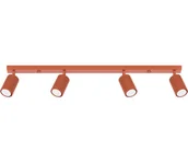 Lampy sufitowe - Sollux SL.1641 - Oświetlenie punktowe KARBON 4xGU10/10W/230V czerwony - miniaturka - grafika 1