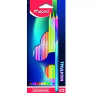 Przybory szkolne - Kredki ołówkowe 12kol Nightfall trójkątne Maped 831700 - miniaturka - grafika 1