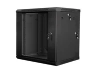 Szafy rack - Szafa wisząca 19" 12U Lanberg, 600mm, dwusekcyjna, czarna - miniaturka - grafika 1