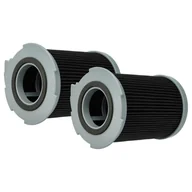 Filtry do odkurzaczy - vhbw 2x Filtry do odkurzacza kompatybilne z LG VC-7070 CTS, VC-7070 CT, VC-7070 CTR, VC-7070 CP, VC-7070 Odkurzacz - Filtr HEPA Czarny Szary czarny... - miniaturka - grafika 1