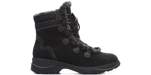 Śniegowce Clarks Aveleigh Edge czarne skóra 39 - Botki damskie - miniaturka - grafika 1