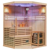 Sauny - Sauna fińska 6 osobowa wysokotemperaturowa 8KW Harvia 180x180 cm Oslo7 - miniaturka - grafika 1