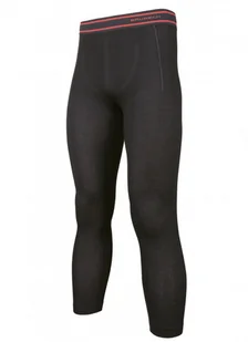Męskie legginsy termoaktywne Brubeck  Active Wool - czarne - BRUBECK - Spodnie sportowe męskie - miniaturka - grafika 1