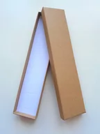 Opakowania i torebki na prezenty - długie eko eco pudełko beżowe opakowanie 20 x 4,5 - miniaturka - grafika 1