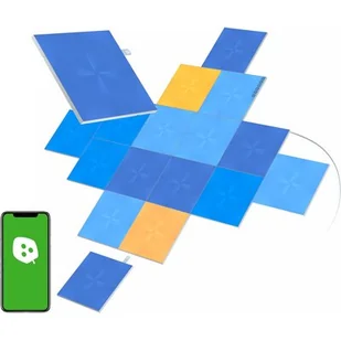 Nanoleaf Panele świetlne LED Nanoleaf Canvas, zestaw 17 sztuk 628110858375 - Pozostałe oświetlenie - miniaturka - grafika 1