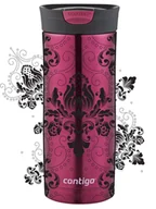 Kubki termiczne - Kubek termiczny Contigo Huron 470 ml - Arabeska Black - Vivacious - miniaturka - grafika 1
