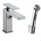 Baterie umywalkowe - HANSGROHE 73210000 Tecturis E Jednouchwytowa bateria umywalkowa 110 z główką Bidetta i wężem prysznicowym 160 cm Chrom - miniaturka - grafika 1