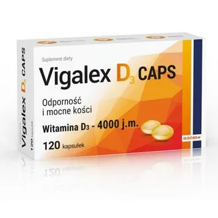 Vigalex D3 Caps 4000 j.m. x 120 kaps - Witaminy i minerały - miniaturka - grafika 1