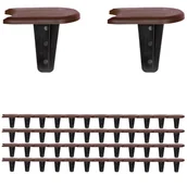 Ogrodzenia - Zestaw 2 brązowych obrzeży do łóżek 7,6 m - miniaturka - grafika 1