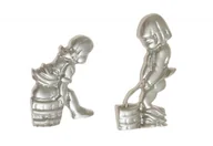 Systemy ekspozycyjne i znaki informacyjne - Oznaczenie WC FIGURKI satyna (dziewczynka/chłopiec) wys. 55 mm /75 mm - miniaturka - grafika 1