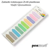 Zakładki do książek - Zakładki indeksujące 12x44mm 10x20szt plastikowe - Penword - miniaturka - grafika 1
