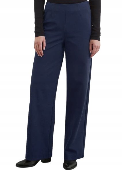 MARC OPOLO GRANATOWE PROSTE ELEGANCKIE SPODNIE WYSOKI STAN 34 J7A