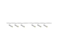 Lampy sufitowe - Oświetlenie punktowe do systemu szynowego FADO 6xGU10/10W/230V białe - miniaturka - grafika 1
