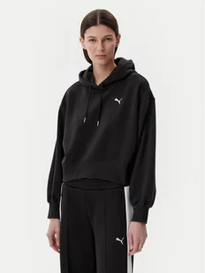 Puma Bluza Ess 629746 Czarny Relaxed Fit - Bluzy damskie - miniaturka - grafika 1