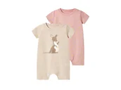 Śpiochy dla niemowląt - lupilu® Śpioszki niemowlęce z bawełny organicznej, 2 sztuki (kangur, 50/56) - miniaturka - grafika 1