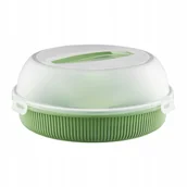 Pojemniki kuchenne - 68029 Pojemnik na ciasto 26 cm Curly zielony AMBITION - miniaturka - grafika 1