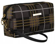 Kosmetyczki, organizery i kuferki - Damska kosmetyczka podróżna w kratkę - Rovicky - miniaturka - grafika 1