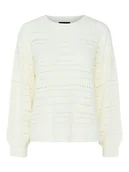 Swetry damskie - Pieces Sweter "Molly" w kolorze kremowym - miniaturka - grafika 1